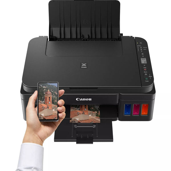 طابعة كانون بيكسما G3410 متعددة الوظائف بنفث الحبر، واي فاي، شاشة LCD بحجم 1.2 بوصة