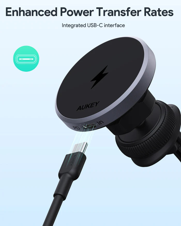 Aukey MagSafe Phone Mount Qi 2