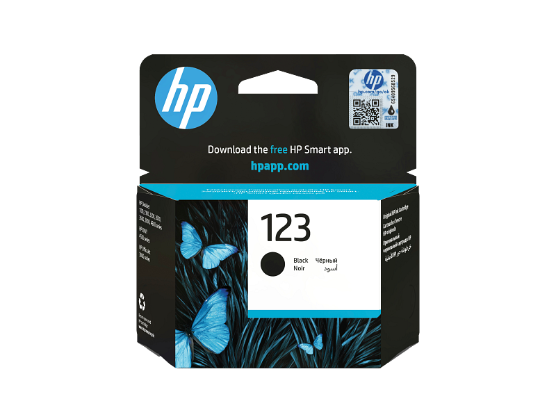 خرطوشة حبر طابعة HP 123 - أسود