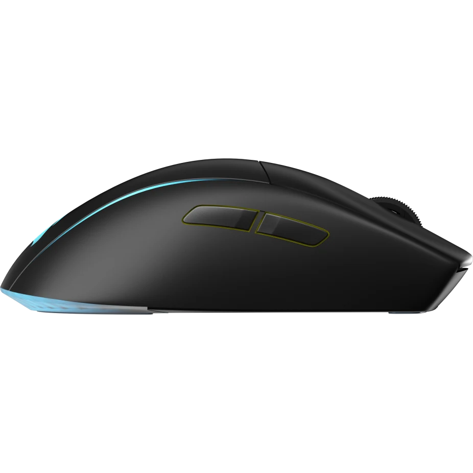 ماوس الألعاب اللاسلكي الخفيف الوزن Corsair M75 RGB بدقة 26000 نقطة لكل بوصة، وأزرار جانبية قابلة للتبديل