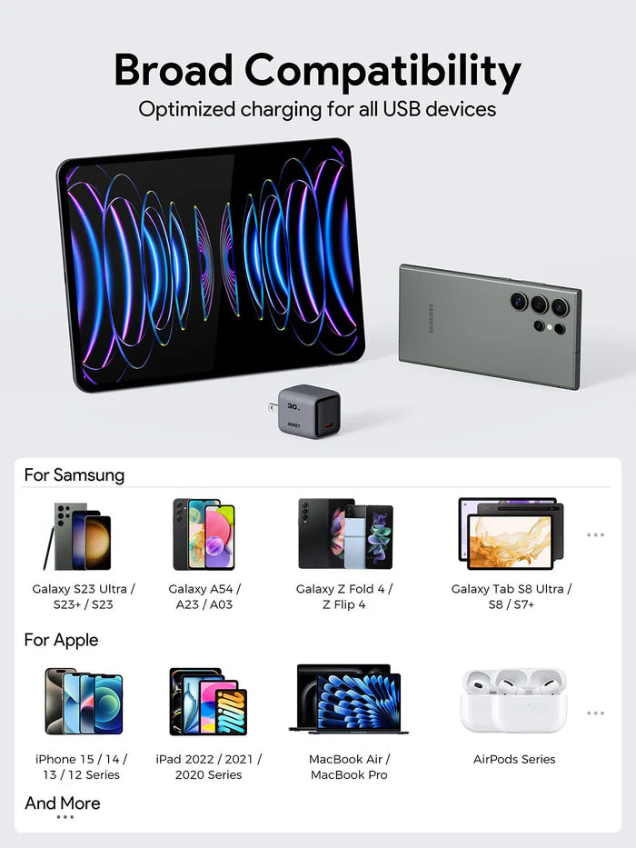 AUKEY 30W USB-C PD Wall Charger