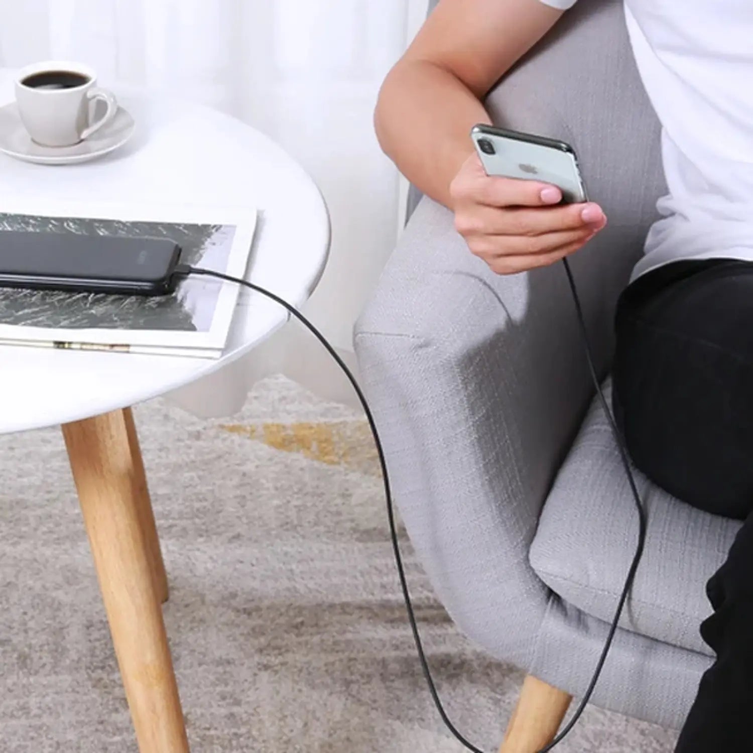 AUKEY Nylon Braided USB-A to Lightning Cable 0.9m