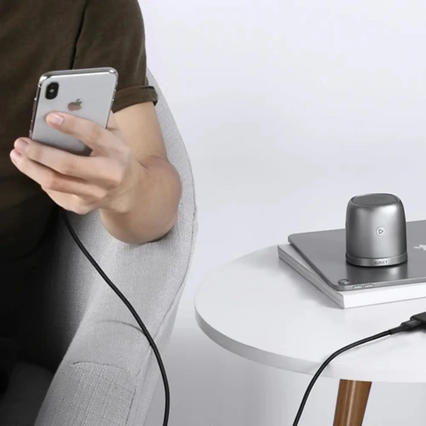 AUKEY Nylon Braided USB-A to Lightning Cable 0.9m