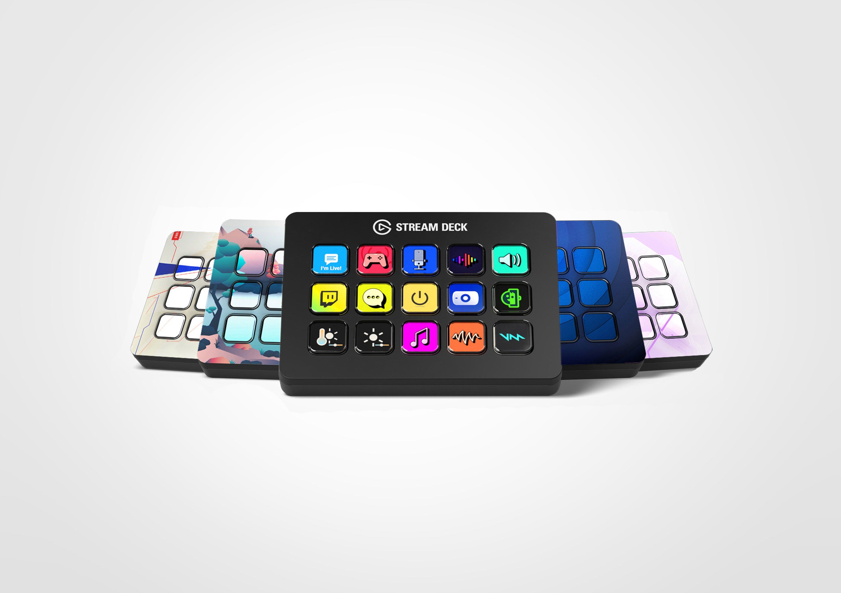 وحدة التحكم Corsair Elgato Stream Deck MK.2 Studio، 15 مفتاح ماكرو، تعمل مع أجهزة Mac والكمبيوتر الشخصي