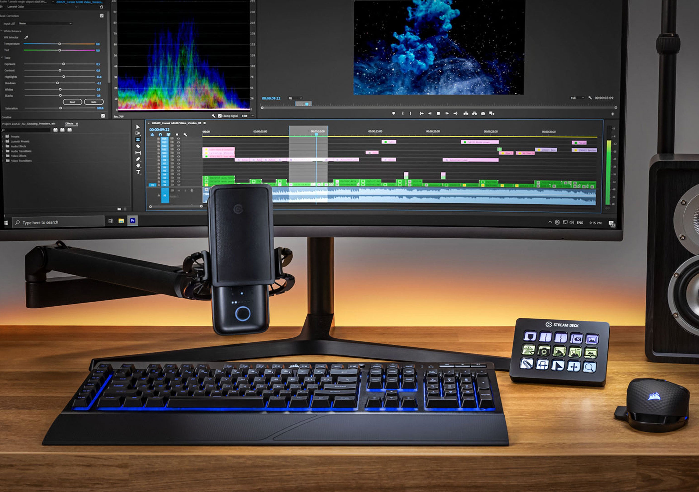 وحدة التحكم Corsair Elgato Stream Deck MK.2 Studio، 15 مفتاح ماكرو، تعمل مع أجهزة Mac والكمبيوتر الشخصي