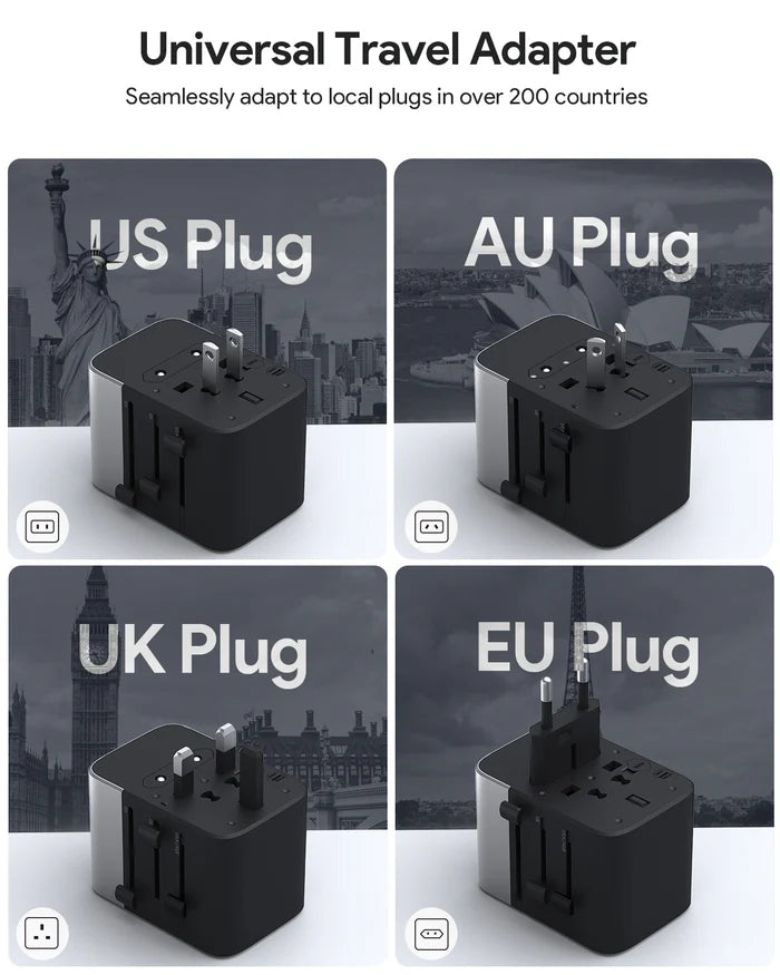 Aukey Universal Adapter with 35W PD Port 3C2A