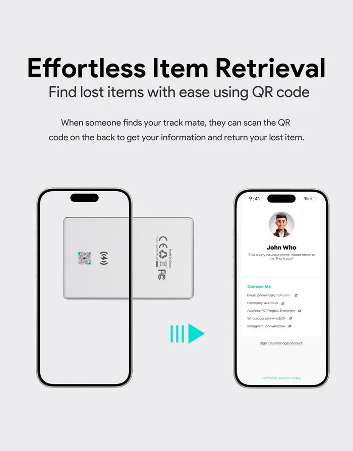 Aukey Track Mate 3 | Smart Bluetooth Tracker