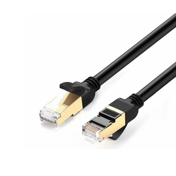 كيبل إيثرنت STP CAT 7 من Ugreen، سرعة 10 جيجابت في الثانية، 600 ميجاهرتز، مع موصل RJ45 مسطح مطلي بالذهب