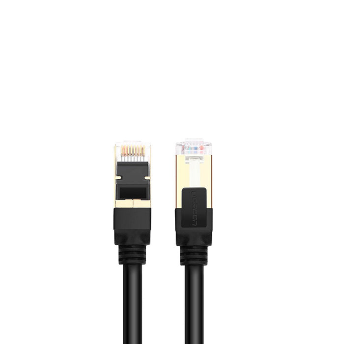 كيبل إيثرنت STP CAT 7 من Ugreen، سرعة 10 جيجابت في الثانية، 600 ميجاهرتز، مع موصل RJ45 مسطح مطلي بالذهب