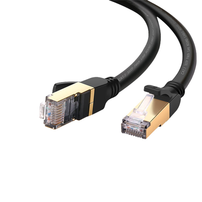 كيبل إيثرنت STP CAT 7 من Ugreen، سرعة 10 جيجابت في الثانية، 600 ميجاهرتز، مع موصل RJ45 مسطح مطلي بالذهب