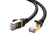 كيبل إيثرنت STP CAT 7 من Ugreen، سرعة 10 جيجابت في الثانية، 600 ميجاهرتز، مع موصل RJ45 مسطح مطلي بالذهب