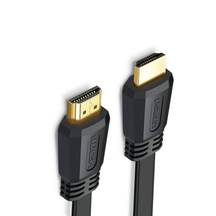 كابل Ugreen HDMI 2.0 مسطح ذكر إلى ذكر، 18 جيجابت في الثانية مطلي بالذهب