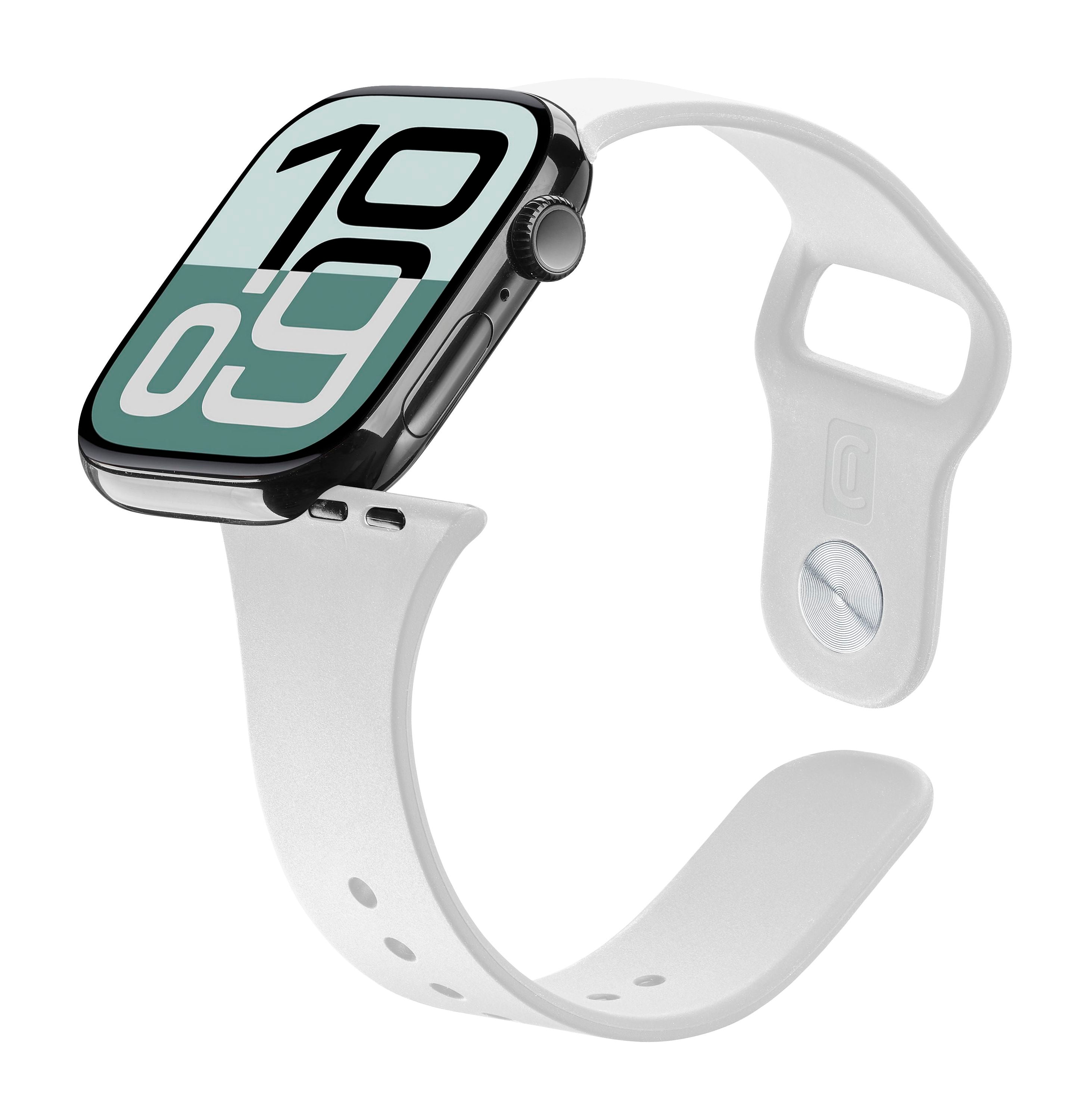 Cellularline Urban silicone Apple Watch Band, 42/44 mm - White