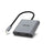 Unitek USB-C to Dual HDMI 4K Adapter, Aluminium Alloy, 15cm Cable Length, Space Grey - V1404B