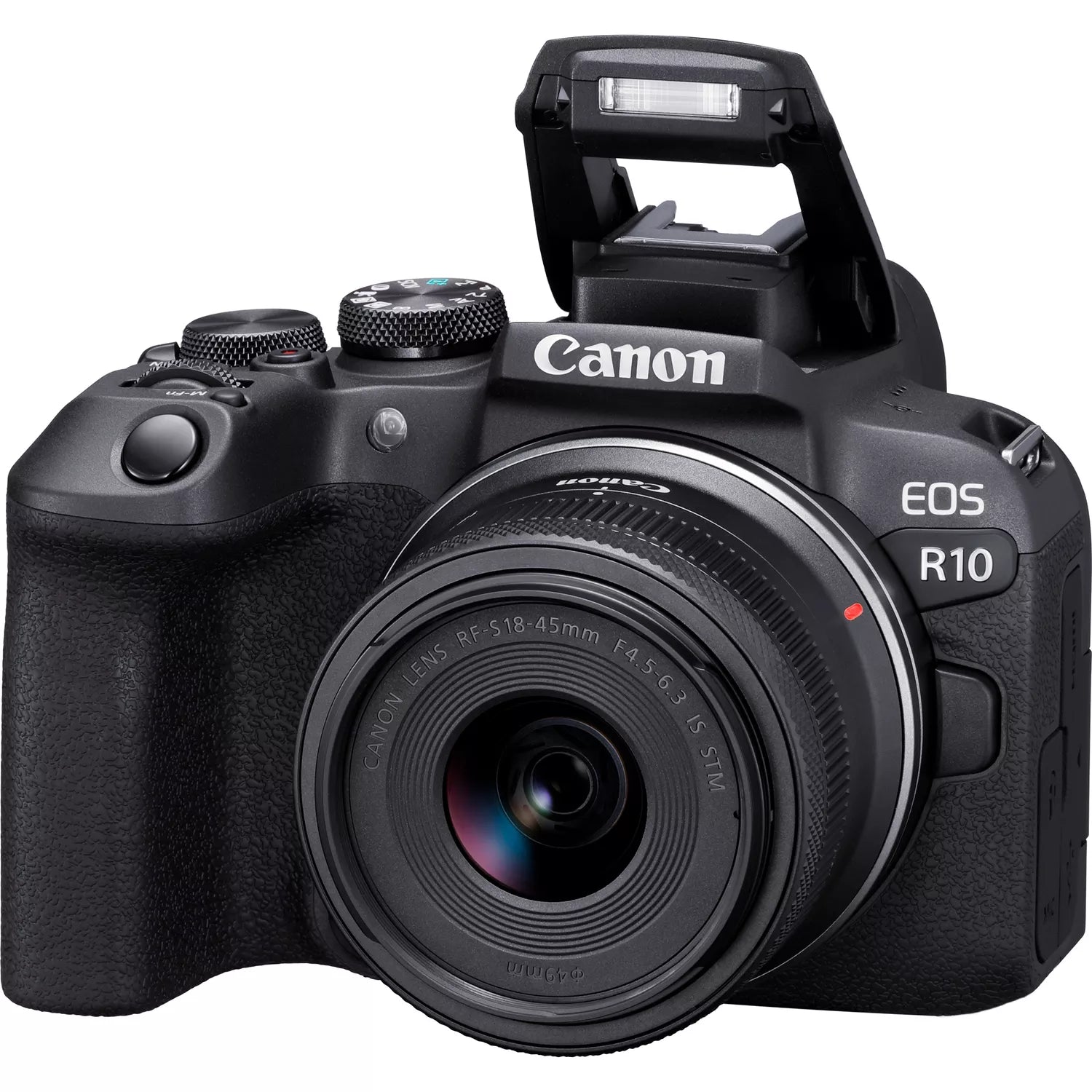 كاميرا كانون EOS R10 بدون مرآة مع عدسة RF-S 18-45mm F4.5-6.3 IS STM، وواي فاي وبلوتوث