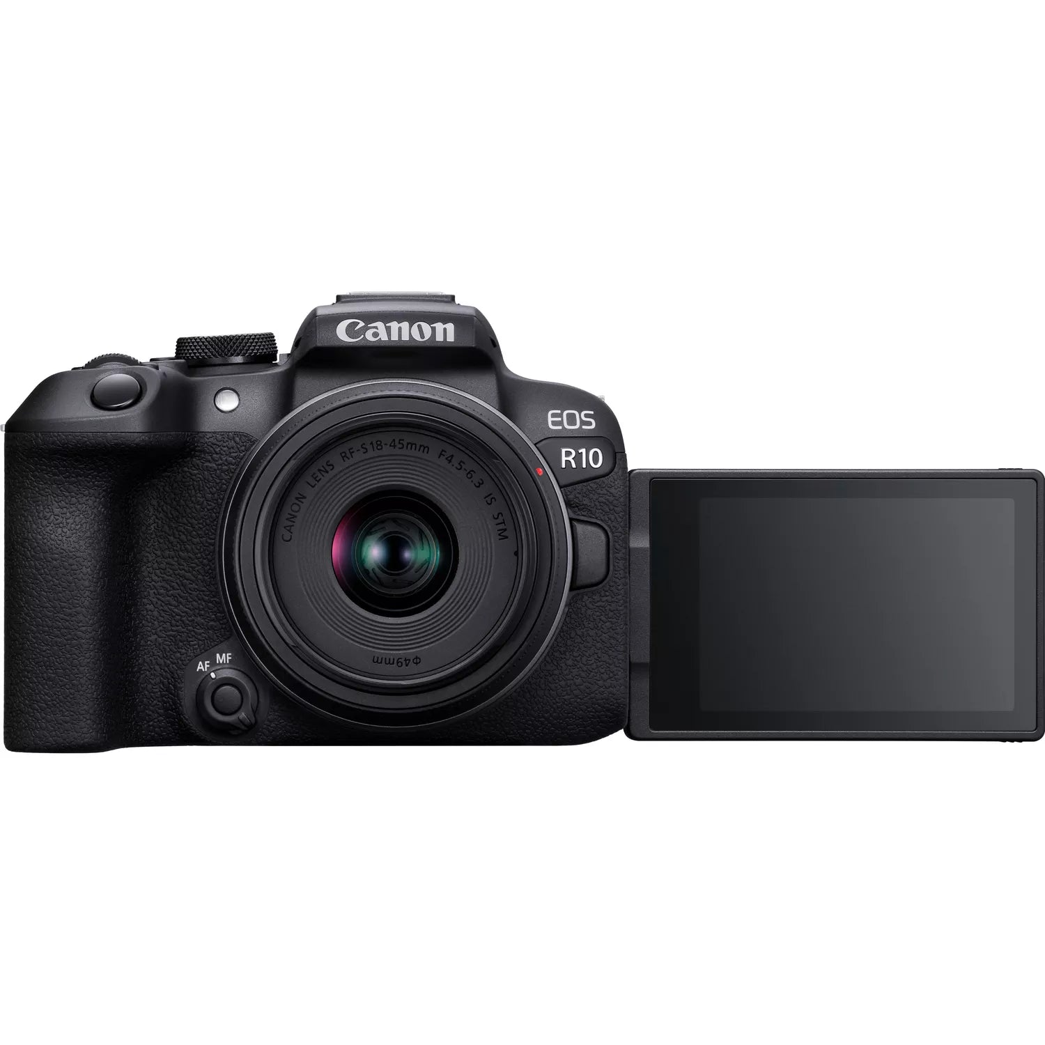 كاميرا كانون EOS R10 بدون مرآة مع عدسة RF-S 18-45mm F4.5-6.3 IS STM، وواي فاي وبلوتوث
