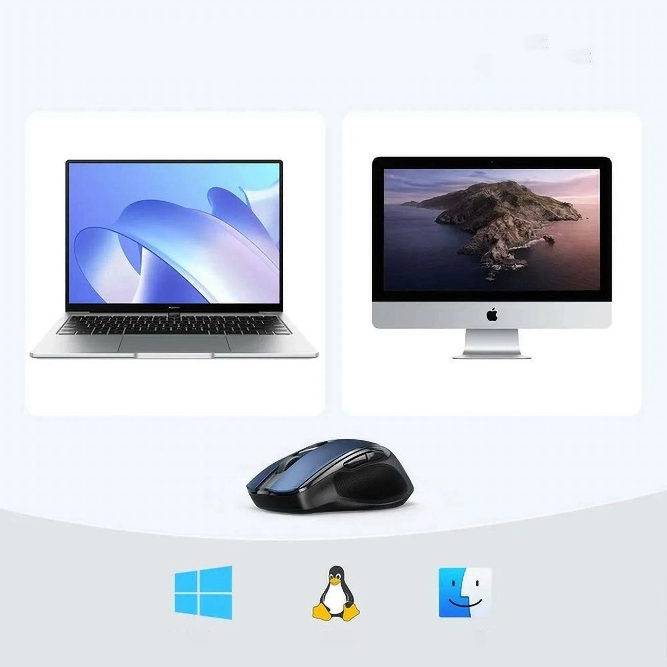 ماوس لاسلكي Ugreen 2.4G مع مستقبل USB، 5 مستويات 4000 نقطة لكل بوصة، 6 أزرار، عمر بطارية 18 شهرًا، ماوس لاسلكي