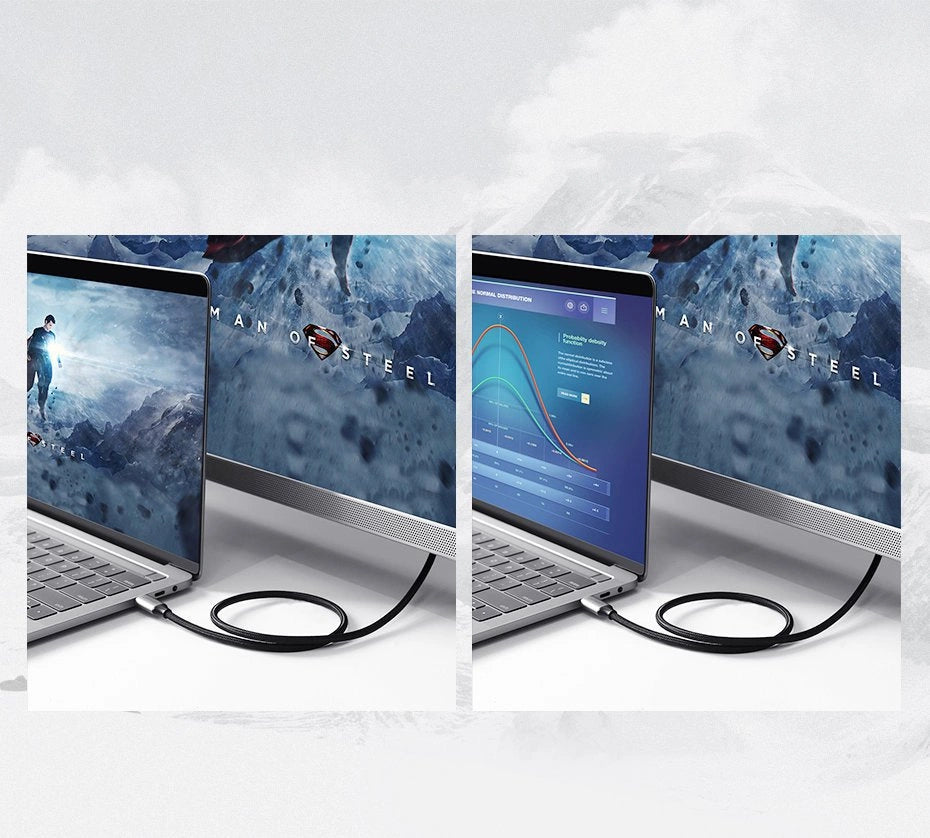 كابل Ugreen USB Type C 3.2 Gen1 إلى HDMI 2.0 بدقة 4K ومعدل 60Hz فائق الوضوح (UHD) مع Thunderbolt 3 بطول 1.5 متر