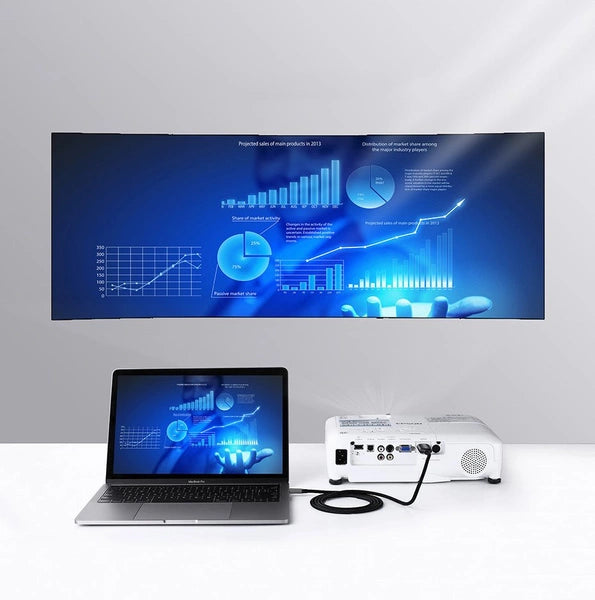 كابل Ugreen USB Type C 3.2 Gen1 إلى HDMI 2.0 بدقة 4K ومعدل 60Hz فائق الوضوح (UHD) مع Thunderbolt 3 بطول 1.5 متر
