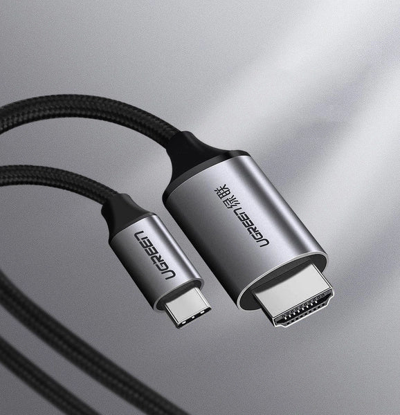 كابل Ugreen USB Type C 3.2 Gen1 إلى HDMI 2.0 بدقة 4K ومعدل 60Hz فائق الوضوح (UHD) مع Thunderbolt 3 بطول 1.5 متر