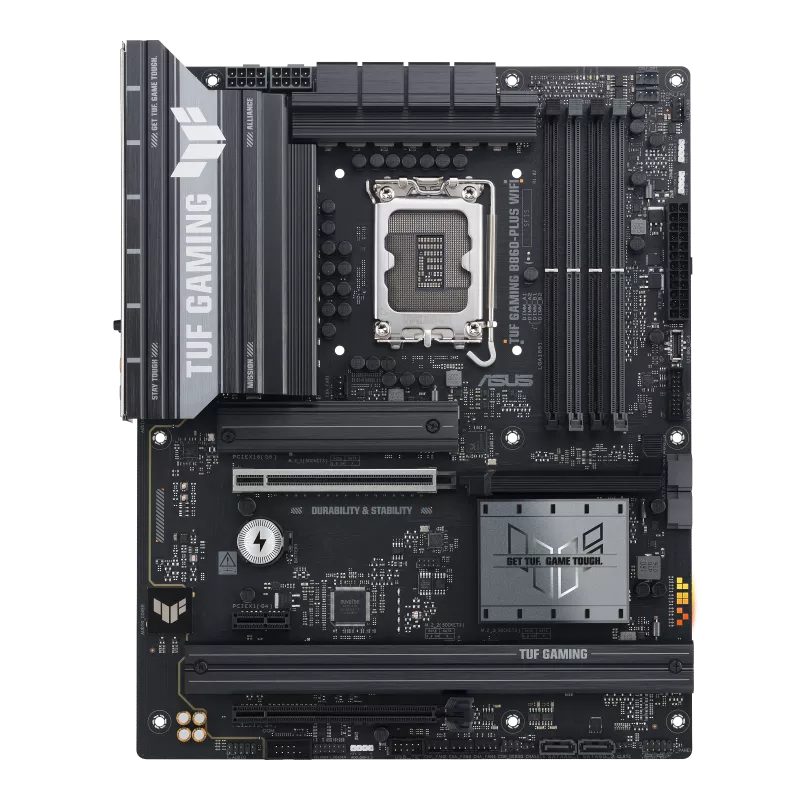 لوحة أم ASUS TUF Gaming B860-PLUS WiFi B860 ATX، ذاكرة DDR5، منفذ PCIe 5.0، واي فاي 7