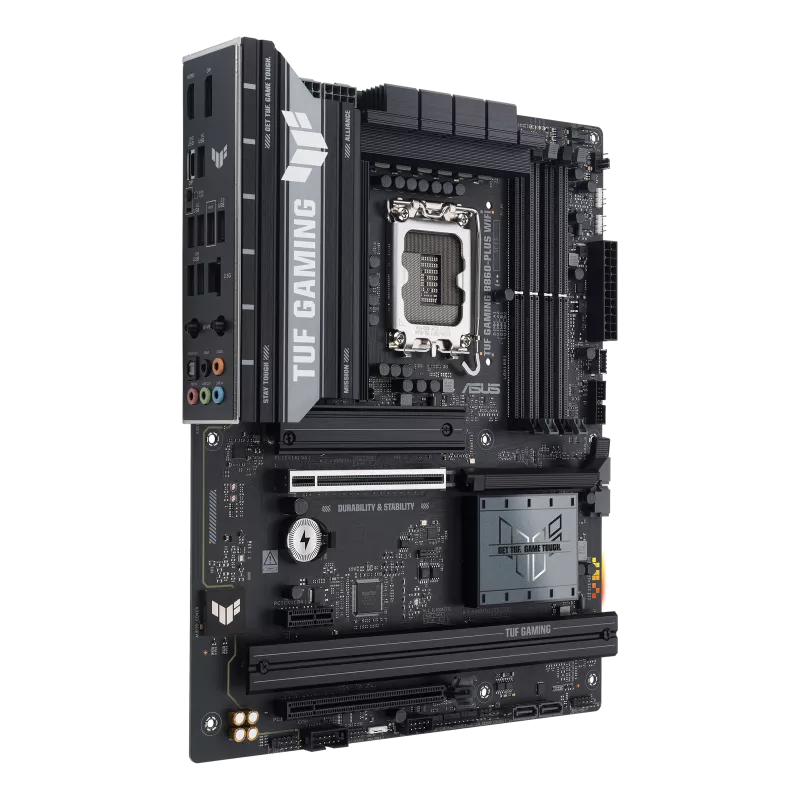 لوحة أم ASUS TUF Gaming B860-PLUS WiFi B860 ATX، ذاكرة DDR5، منفذ PCIe 5.0، واي فاي 7