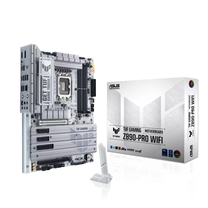 ASUS TUF Gaming Z890-PRO WiFi اللوحة الأم Z890، DDR5، PCIe 5.0، Wi-Fi 7