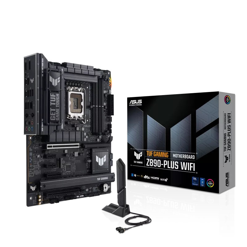 لوحة أم ASUS TUF Gaming Z890-PLUS WiFi ATX، DDR5، PCIe 5.0، Wi-Fi 7