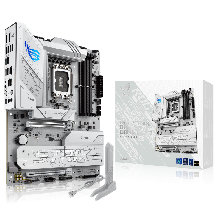 لوحة أم ASUS ROG STRIX B860-A GAMING WIFI، ذاكرة DDR5، واي فاي 7، منفذ PCIe 5