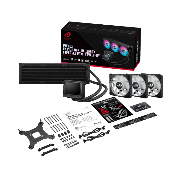 مبرد المعالج المائي الشامل ASUS ROG Ryujin III 360 ARGB Extreme