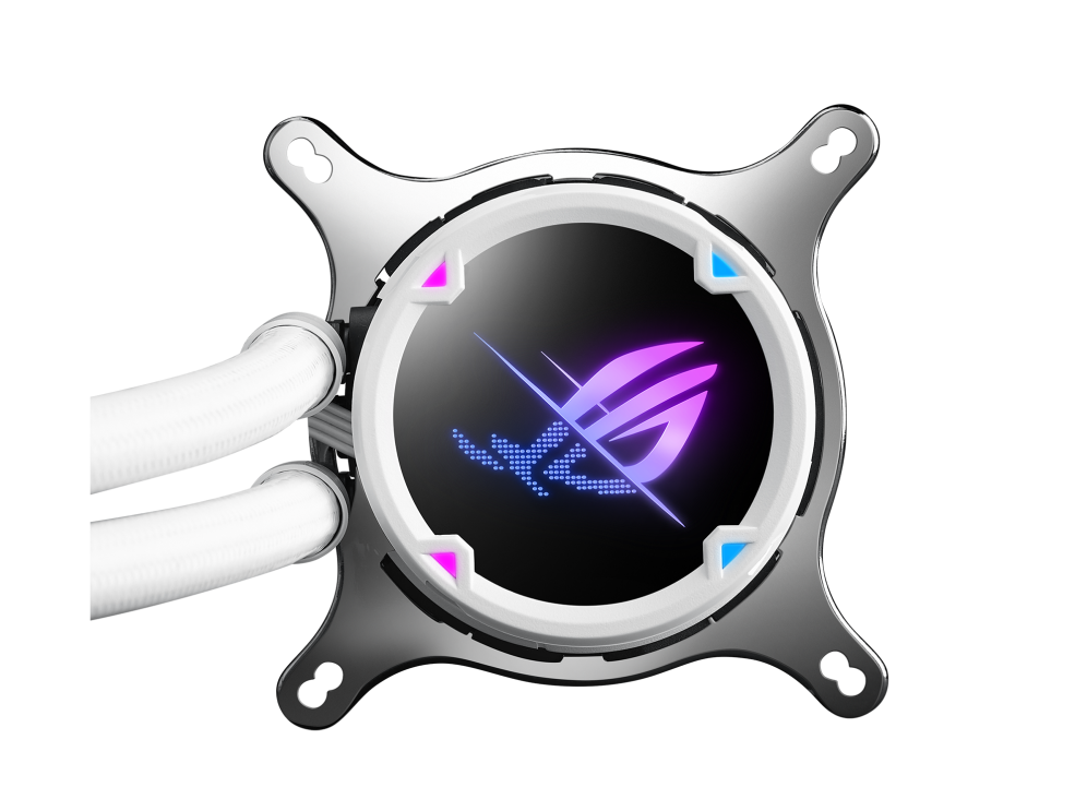 مبرد وحدة المعالجة المركزية السائل المتكامل ASUS ROG Strix LC II 240 ARGB All In One Liquid CPU Cooler، ومبرد 240 ملم، ومراوح RGB للمبرد