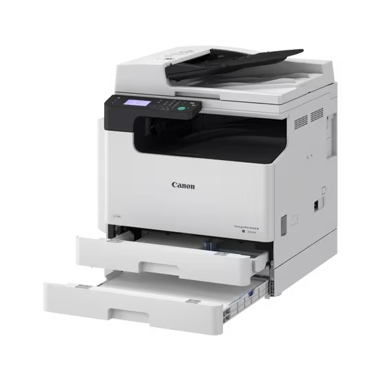 طابعة كانون imageRUNNER 2224 أحادية الليزر متعددة الوظائف، شاشة LCD بحجم 3.5 بوصة، USB