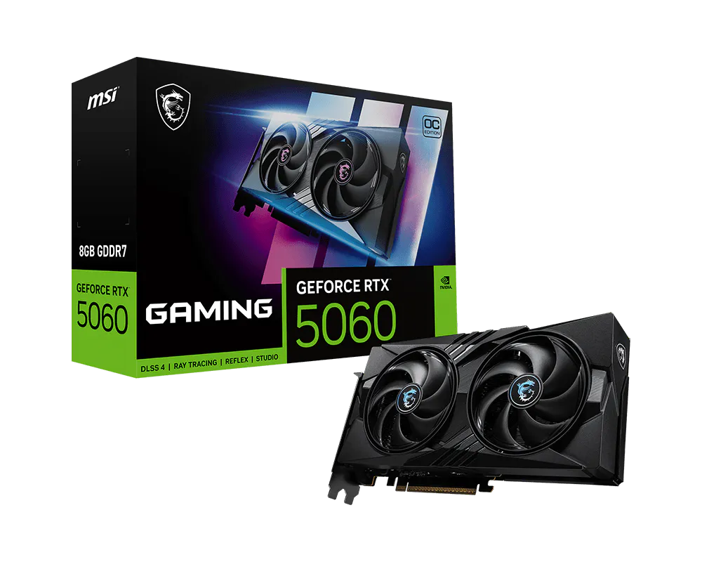 MSI GeForce RTX 5060 GAMING OC 8GB Graphics Card