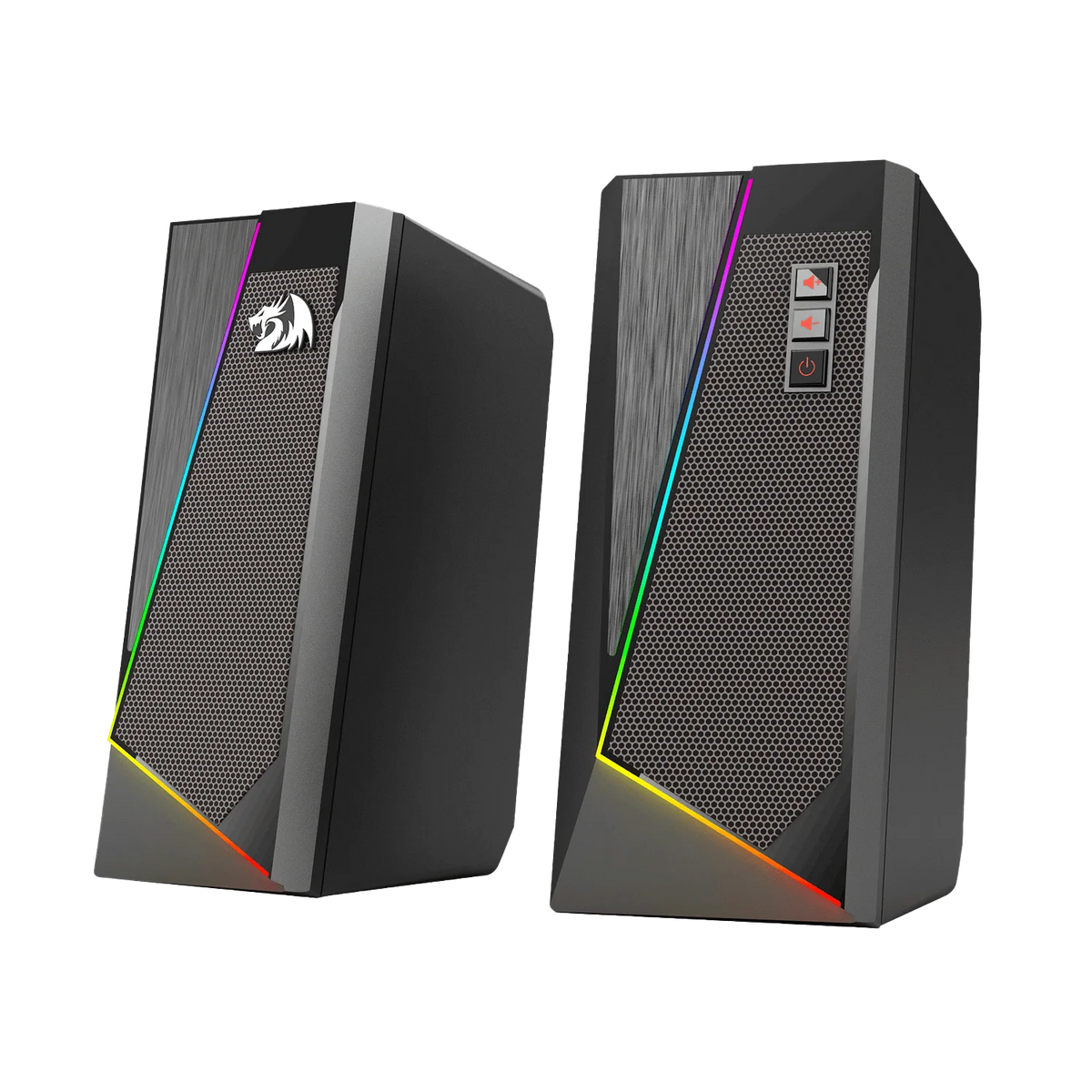 مكبرات صوت سطح المكتب Redragon Anvil RGB مع 6 أوضاع إضاءة LED ملونة، أسود - Gs520
