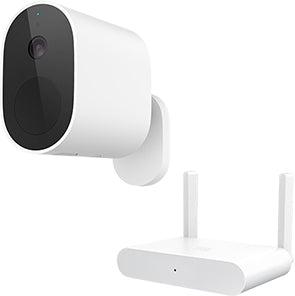 Xiaomi Mi Wireless Outdoor Security Camera 1080p Set, 90 Day Long Battery Life, 130 Wide Viewing Angle, Wire-free Installation - White