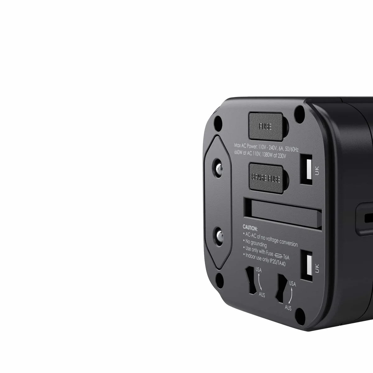 Aukey Universal Adapter with 3 USB Ports
