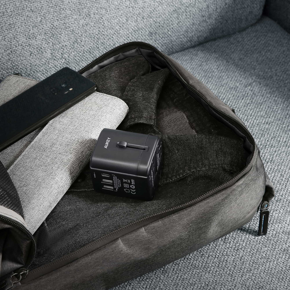 Aukey Universal Adapter with 3 USB Ports