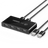 مفتاح تحديد يوجرين USB 2.0، مفتاح KVM USB 2 في 4 مخارج، بطول 1.5 متر، متوافق مع الكمبيوتر الشخصي والكمبيوتر المحمول والماسح الضوئي والطابعة - أسود