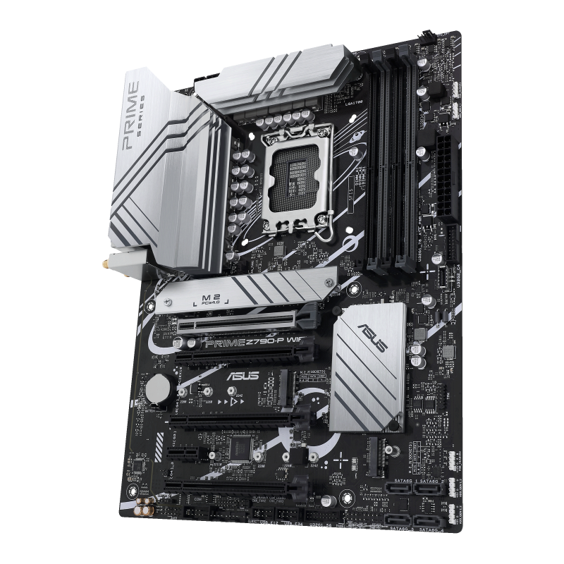 لوحة أم ASUS PRIME Z790-P WIFI بمعالج Intel LGA 1700 وواي فاي وذاكرة DDR5 و PCIe 5 وذاكرة DDR5 و WIFI 6